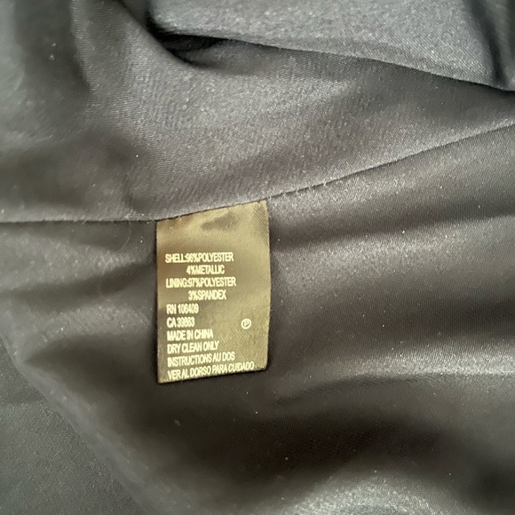 [12] Tahari By Arthur S Levine Floral Metallic Sleeveless Dress A shape Mini - Picture 10 of 10